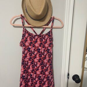 Floral Pink and Blue Dress from Pact